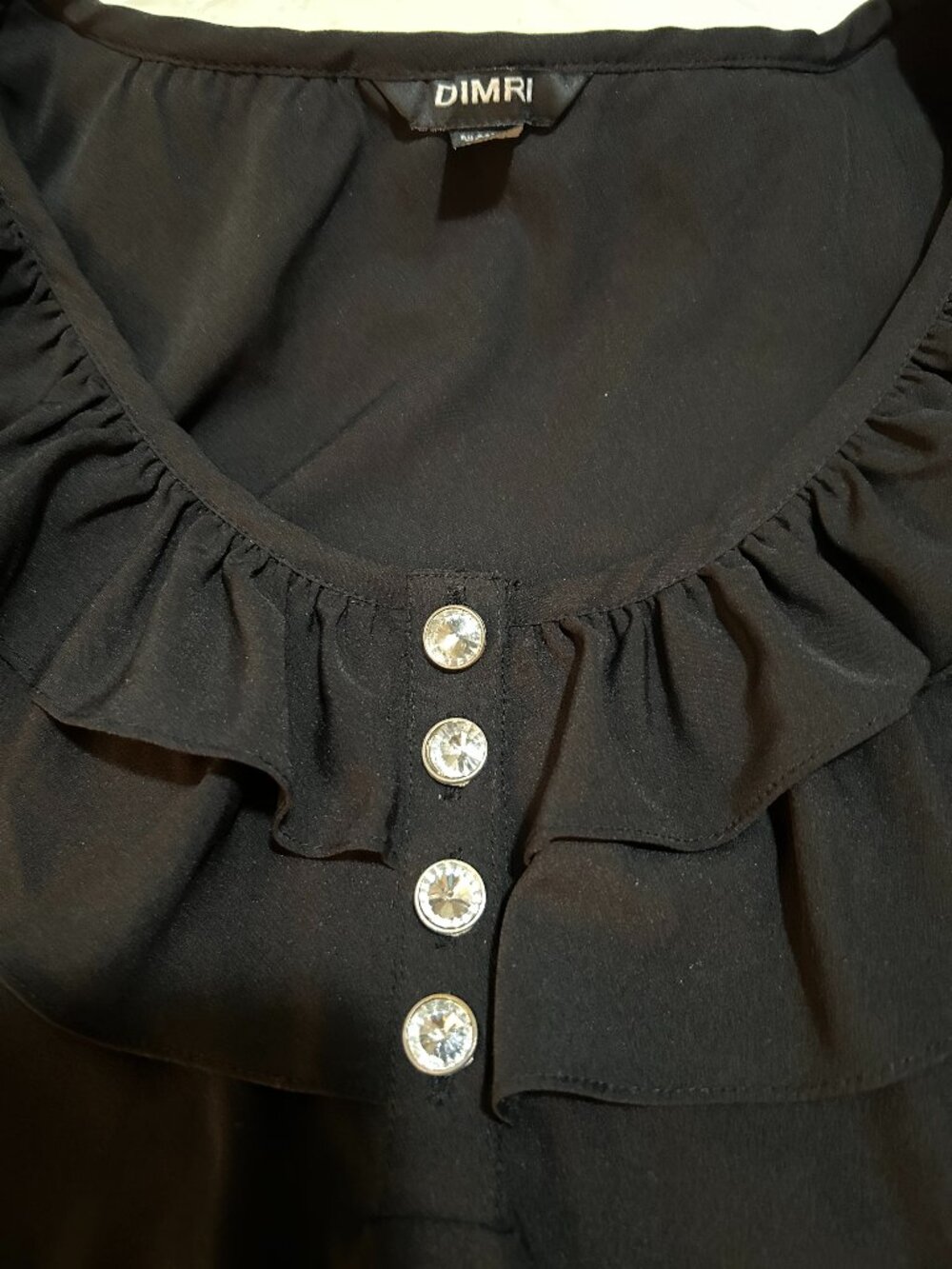 Women's black Dimri Blouse. Size Large